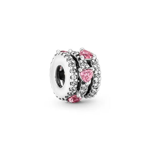 PANDORA 791161C01 Hearts sterling silver charm