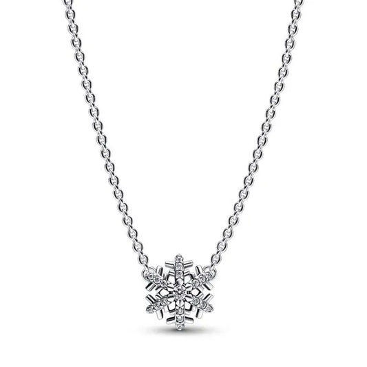 Sparkling Snowflake Pendant Necklace 392371C01