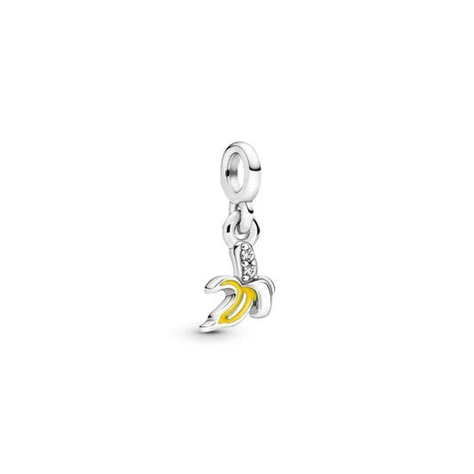 PANDORA 799673C01 BANANA STERLING SILVER DANGLE CHARM