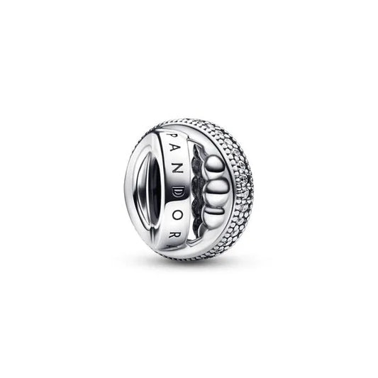 PANDORA 792317C01 Pandora Logo Sterling Silver Charm