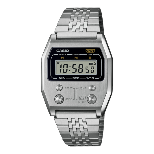 Casio Vintage Silver A1100D-1 A1100D-1VT