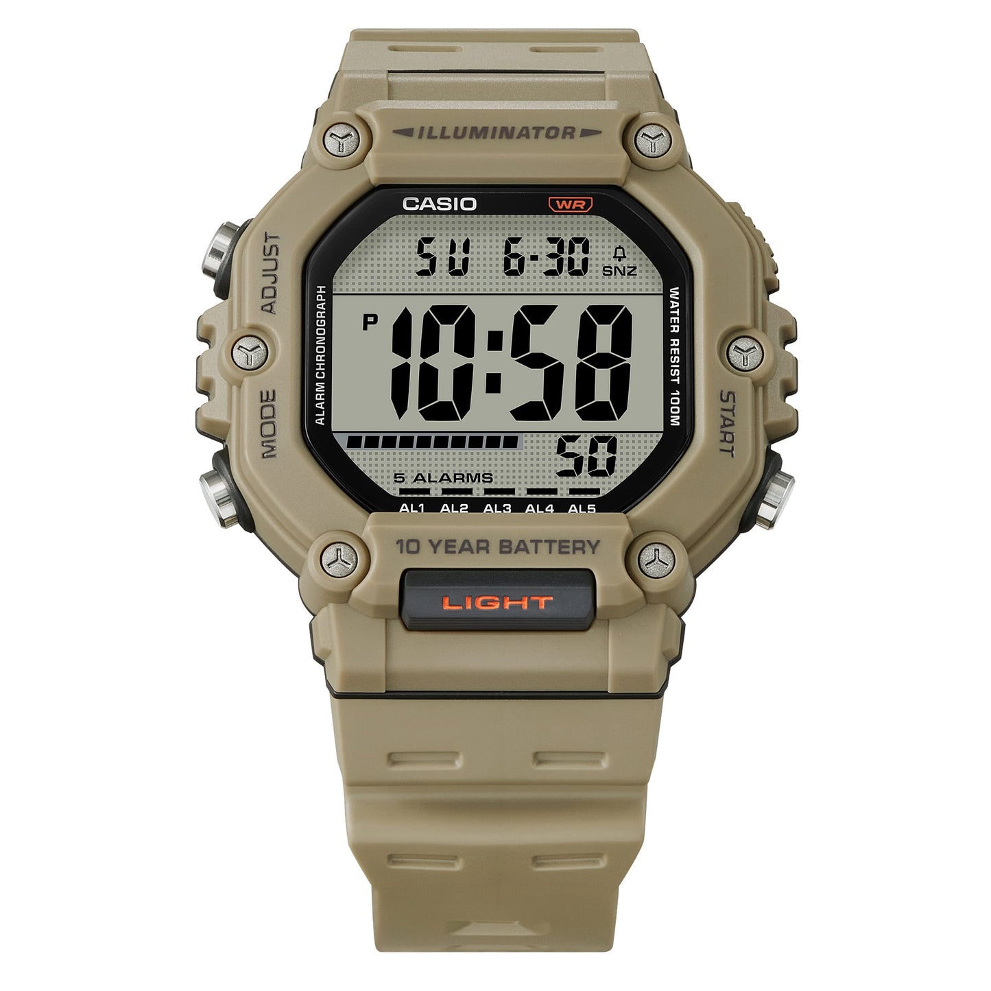 CASIO Digital Watch AE-1600H-5AV AE1600H-5A