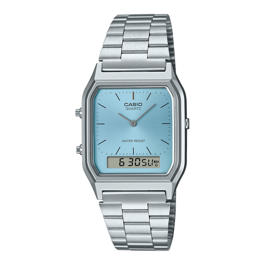 CASIO VINTAGE AQ230A-2A1 LIGHT BLUE DIAL AQ-230A-2A1MQY