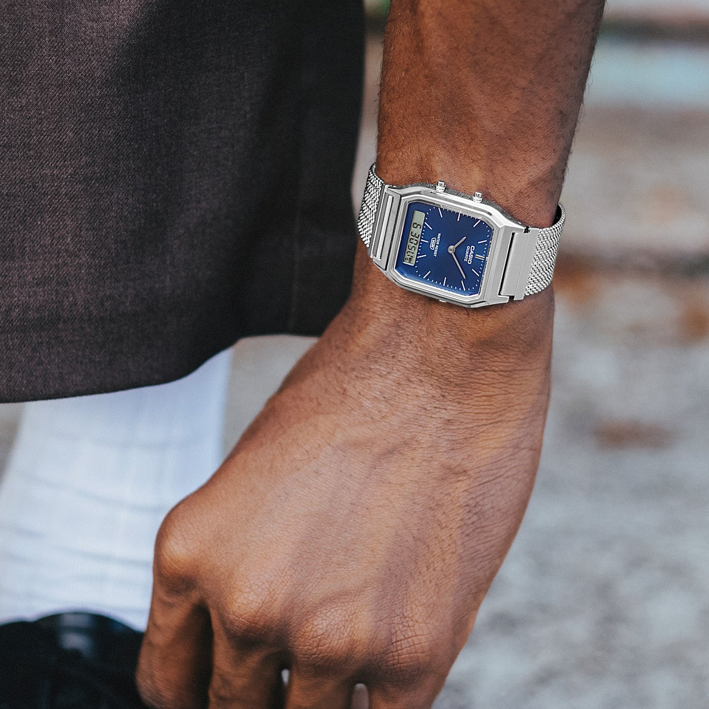 CASIO VINTAGE AQ-230EM-2A AQ230EM-2A Navy
