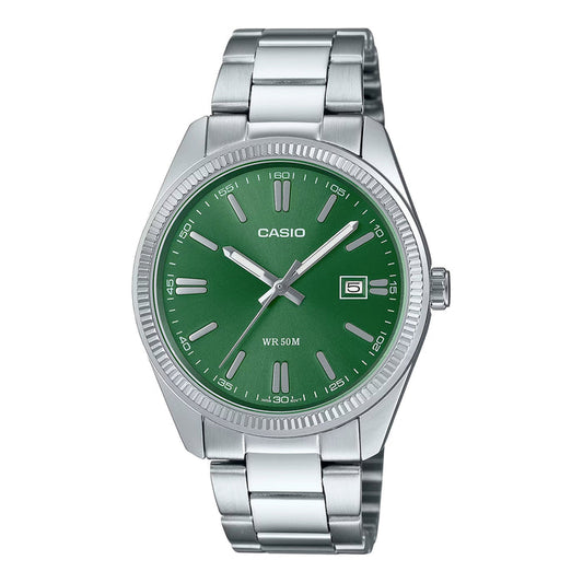 CASIO WATCH GREEN DIAL MTP1302D-3AV MTP-1302D-3AVC MTP1302D-3AVT