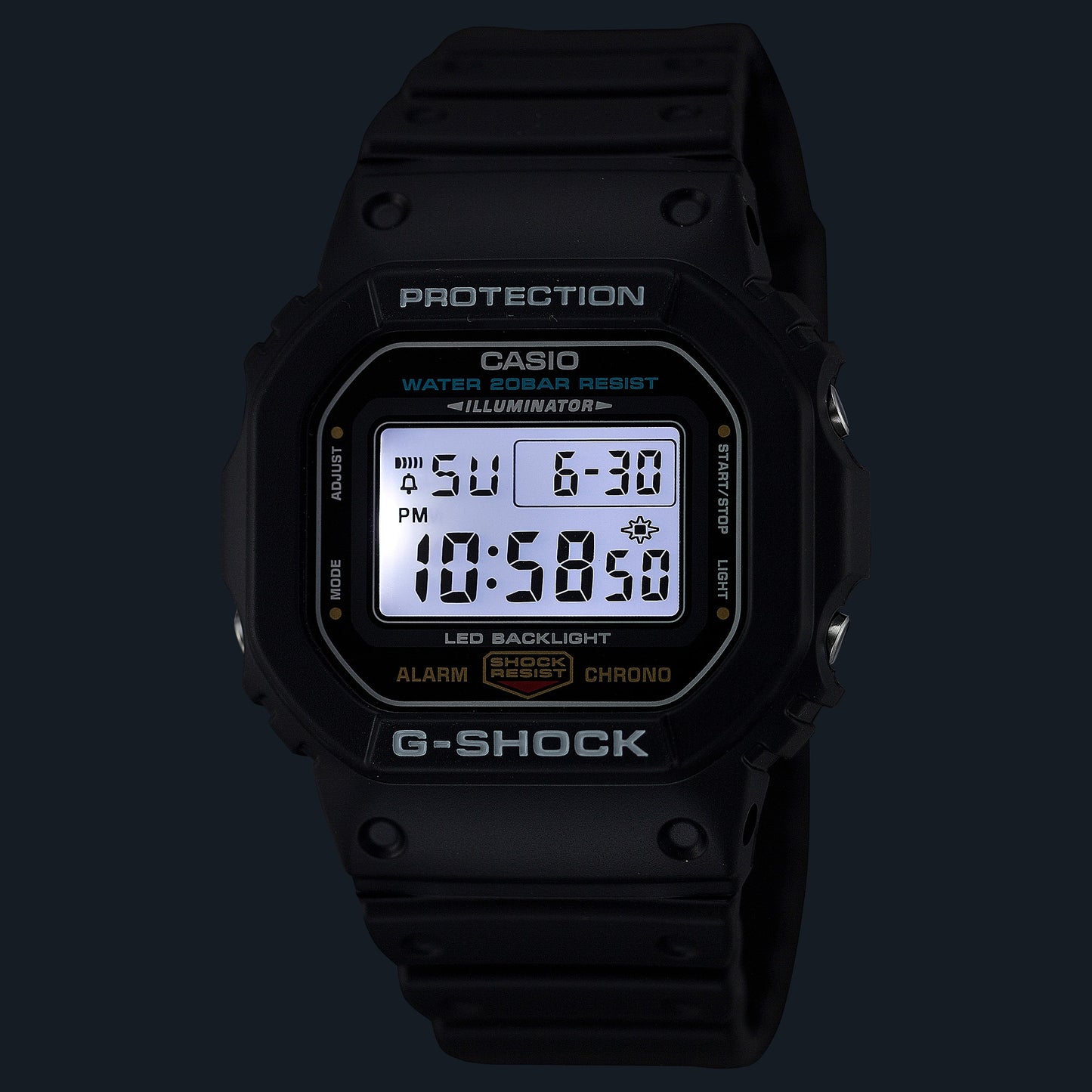 CASIO G-SHOCK DIGITAL 5600 SERIES DW-5600UE-1  DW5600UE-1V (Updated Module)