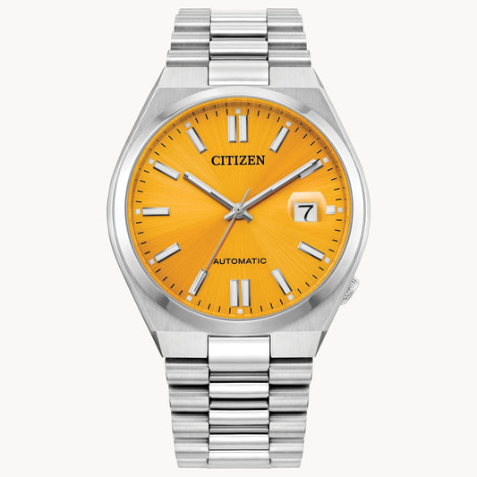 Citizen Automatic NJ0150-56Z "TSUYOSA” Collection Yellow Dial Stainless Steel Bracelet