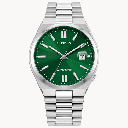 Citizen Automatic NJ0150-56X "TSUYOSA” Collection Green Dial Stainless Steel Bracelet