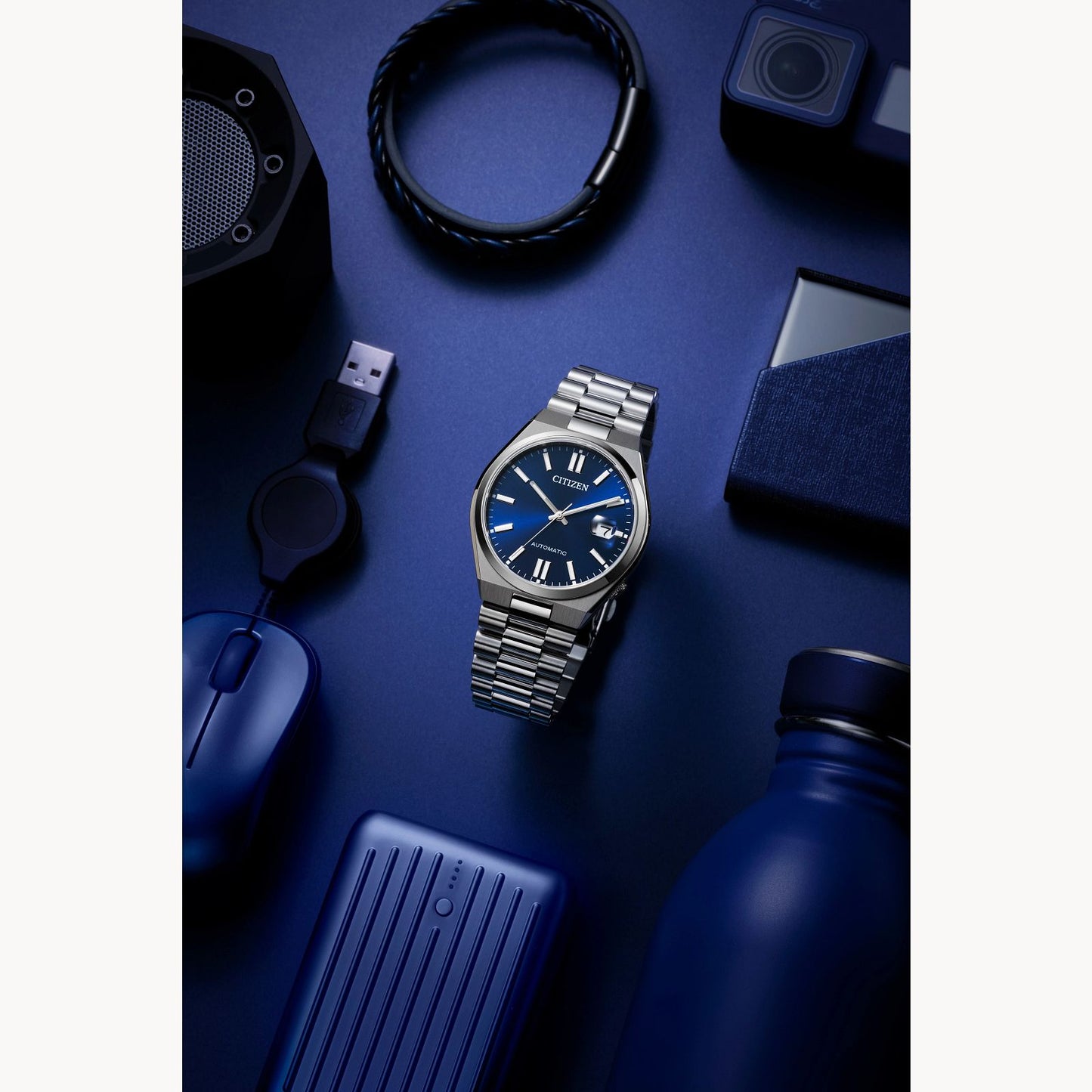 Citizen Automatic NJ0150-56L "TSUYOSA” Collection Blue Dial Stainless Steel Bracelet