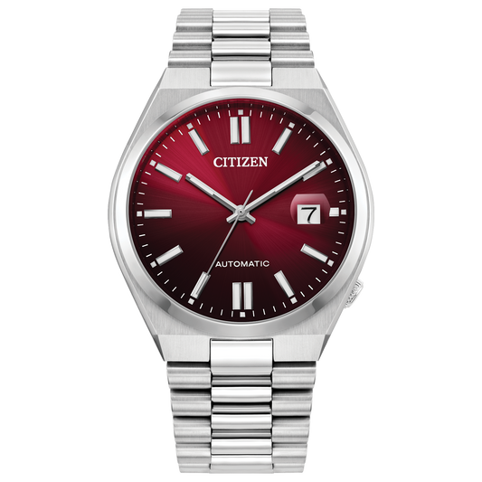 Citizen Automatic NJ0150-56W "TSUYOSA” Collection Burgandy Dial Stainless Steel Bracelet