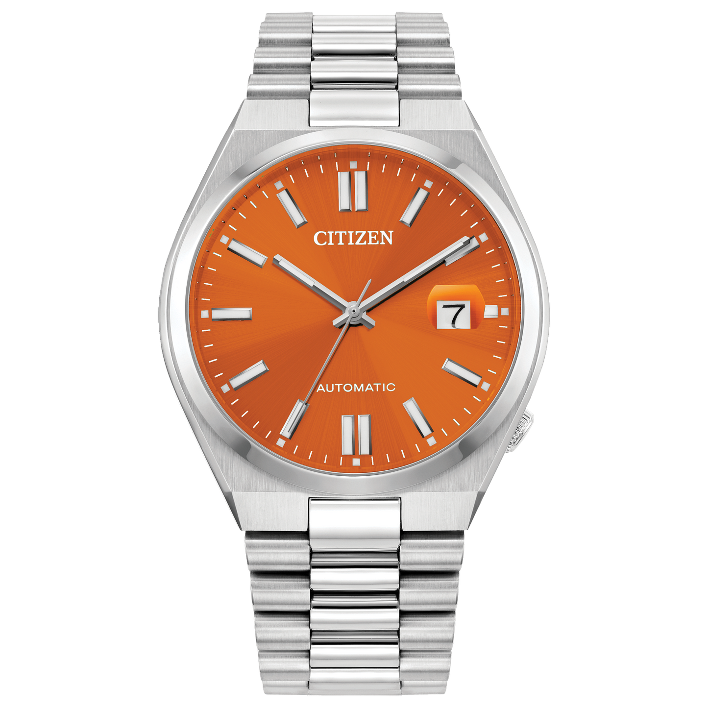 Citizen Automatic NJ0151-53Z "TSUYOSA” Collection Orange Dial Stainless Steel Bracelet