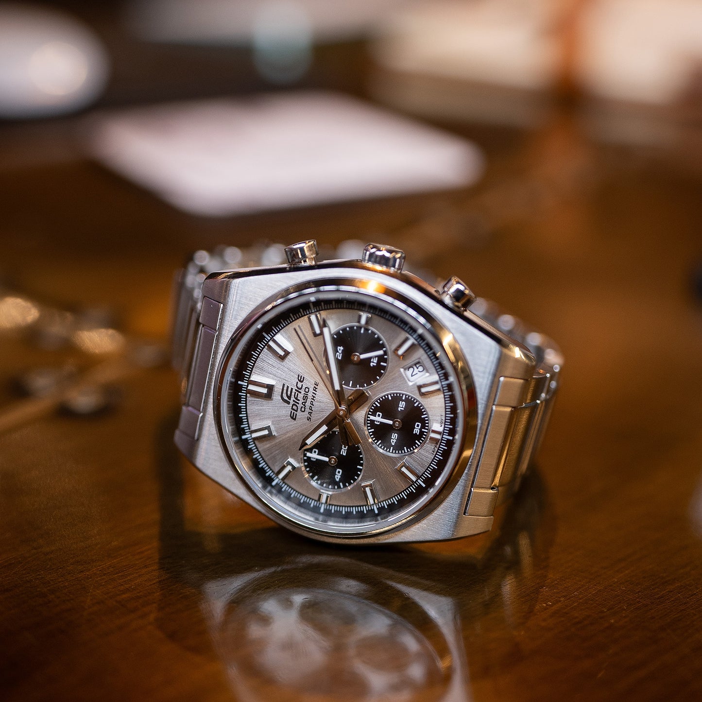 CASIO EDIFICE Standard Chronograph EFB730D-7AV EFB-730D-7AV Silver