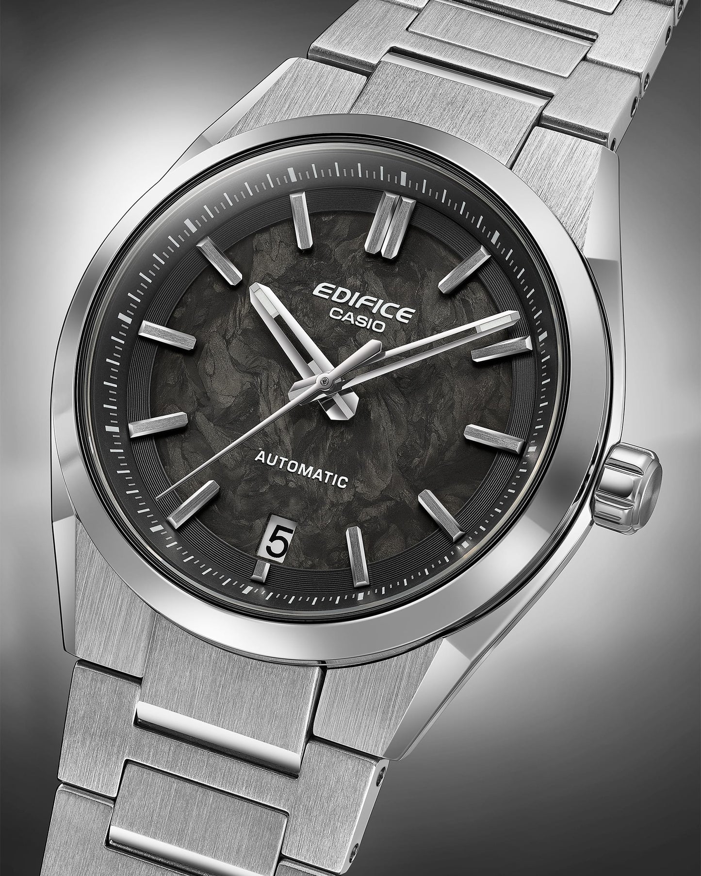 CASIO AUTOMATIC WATCH EFK-100CD-1A EFK100CD-1A BLACK DIAL