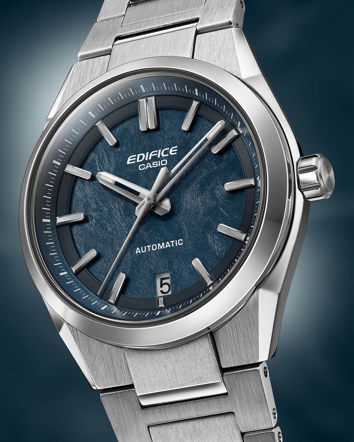CASIO AUTOMATIC WATCH EFK-100D-2A EFK100D-2A BLUE DIAL