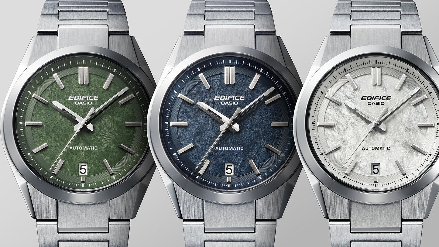 CASIO AUTOMATIC WATCH EFK-100D-2A EFK100D-2A BLUE DIAL