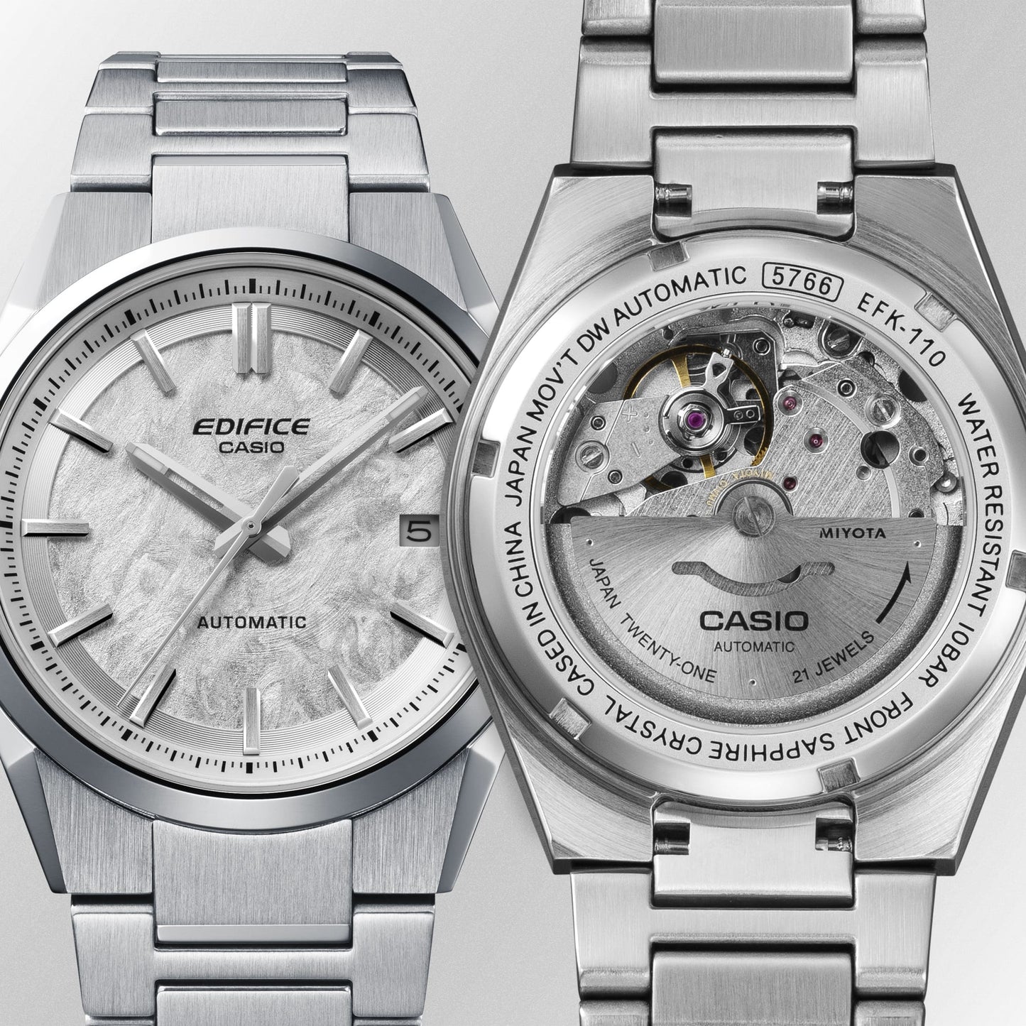 Casio EFK110D-7A Automatic Watch White Dial EFK-110D-7A