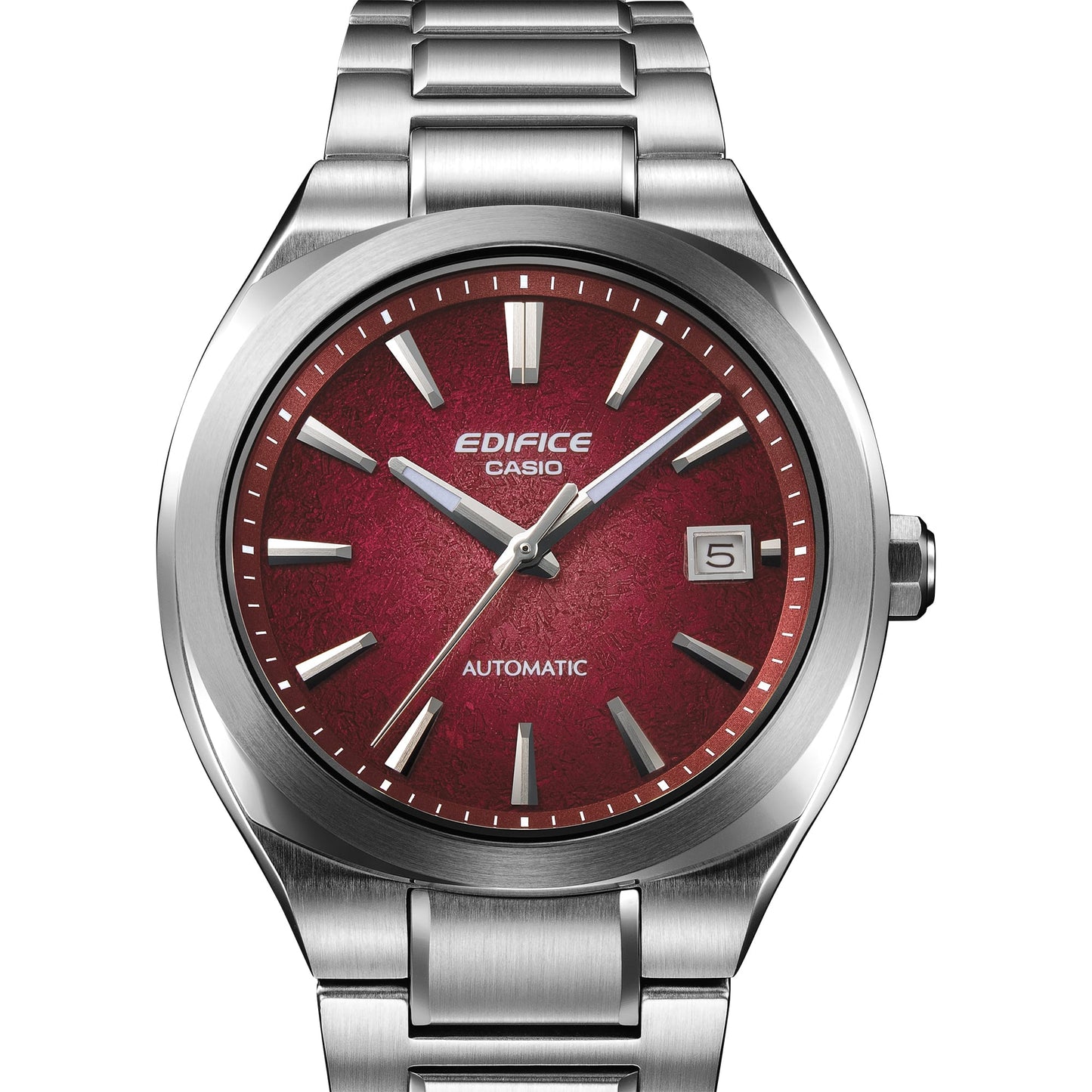 Casio Automatic Watch Electroformed Textured Red Dial EFK-200D-4A EFK200D-4A