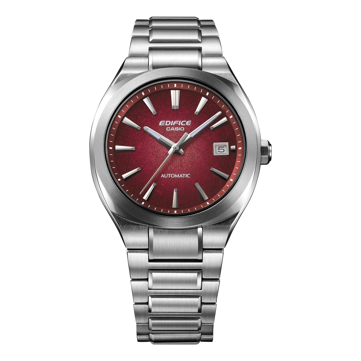 Casio Automatic Watch Electroformed Textured Red Dial EFK-200D-4A EFK200D-4A