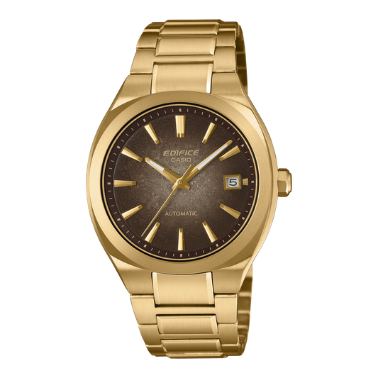 Casio Automatic Watch Electroformed Textured Dial Gold PVD EFK-200DG-5A EFK200DG-5A