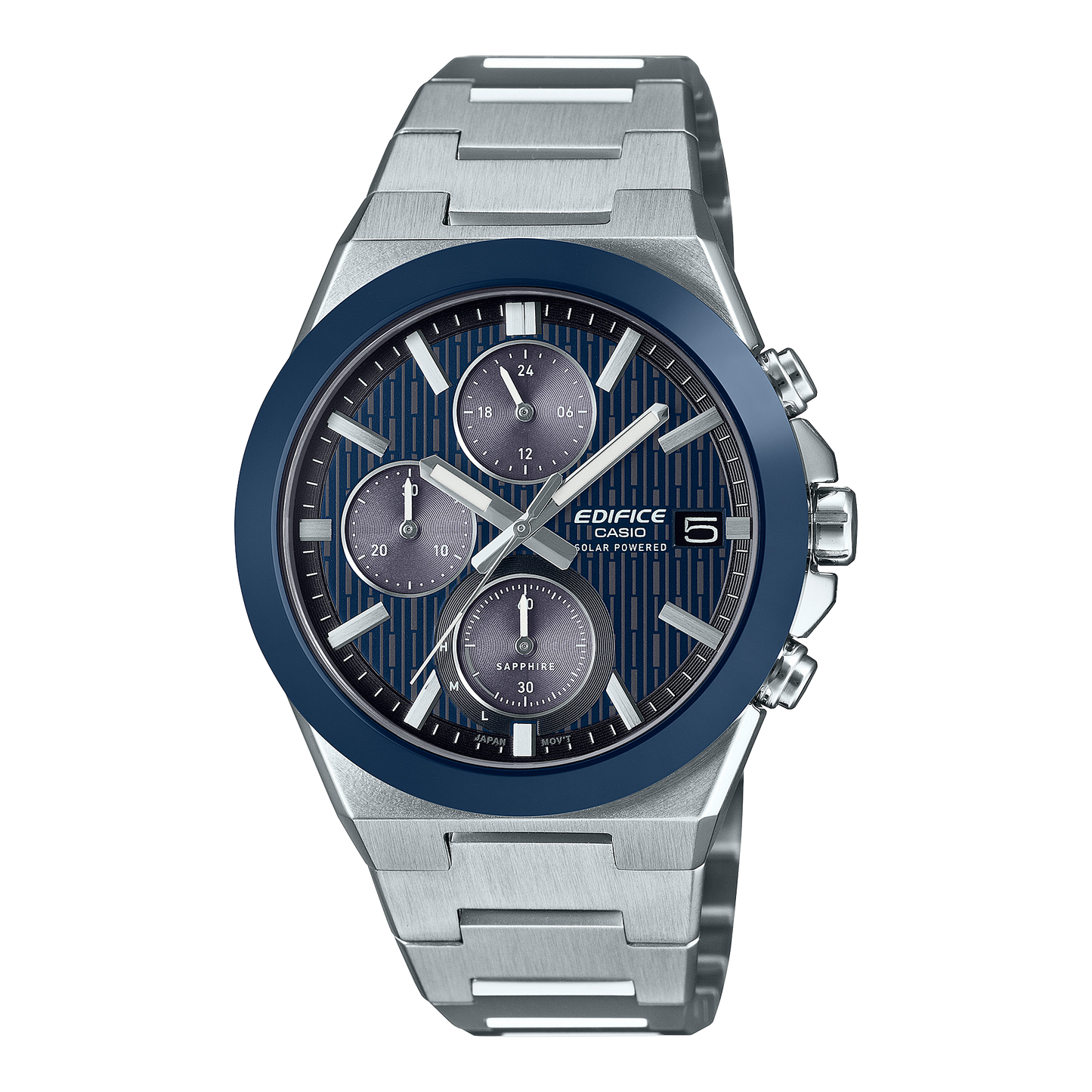 Casio Edifice Ceramic Bezel Solar Powered Chronograph EFS-S650D-2A EFSS650D-2A