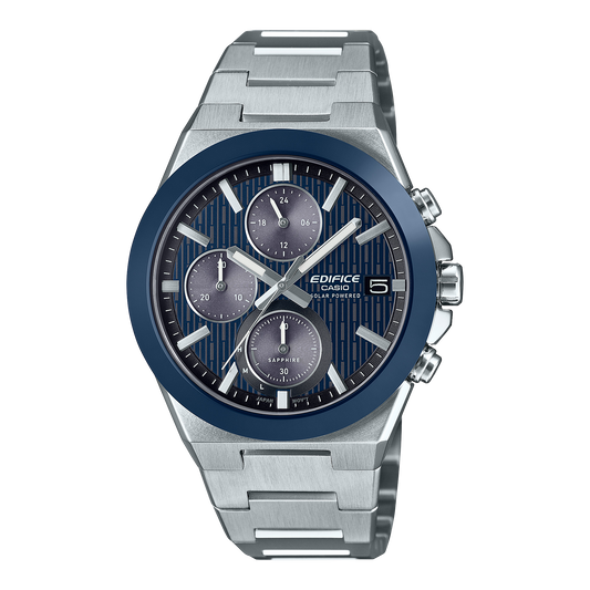 Casio Edifice Ceramic Bezel Solar Powered Chronograph EFS-S650D-2A EFSS650D-2A