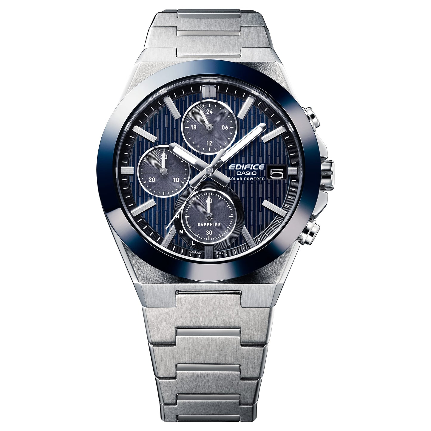 Casio Edifice Ceramic Bezel Solar Powered Chronograph EFS-S650D-2A EFSS650D-2A