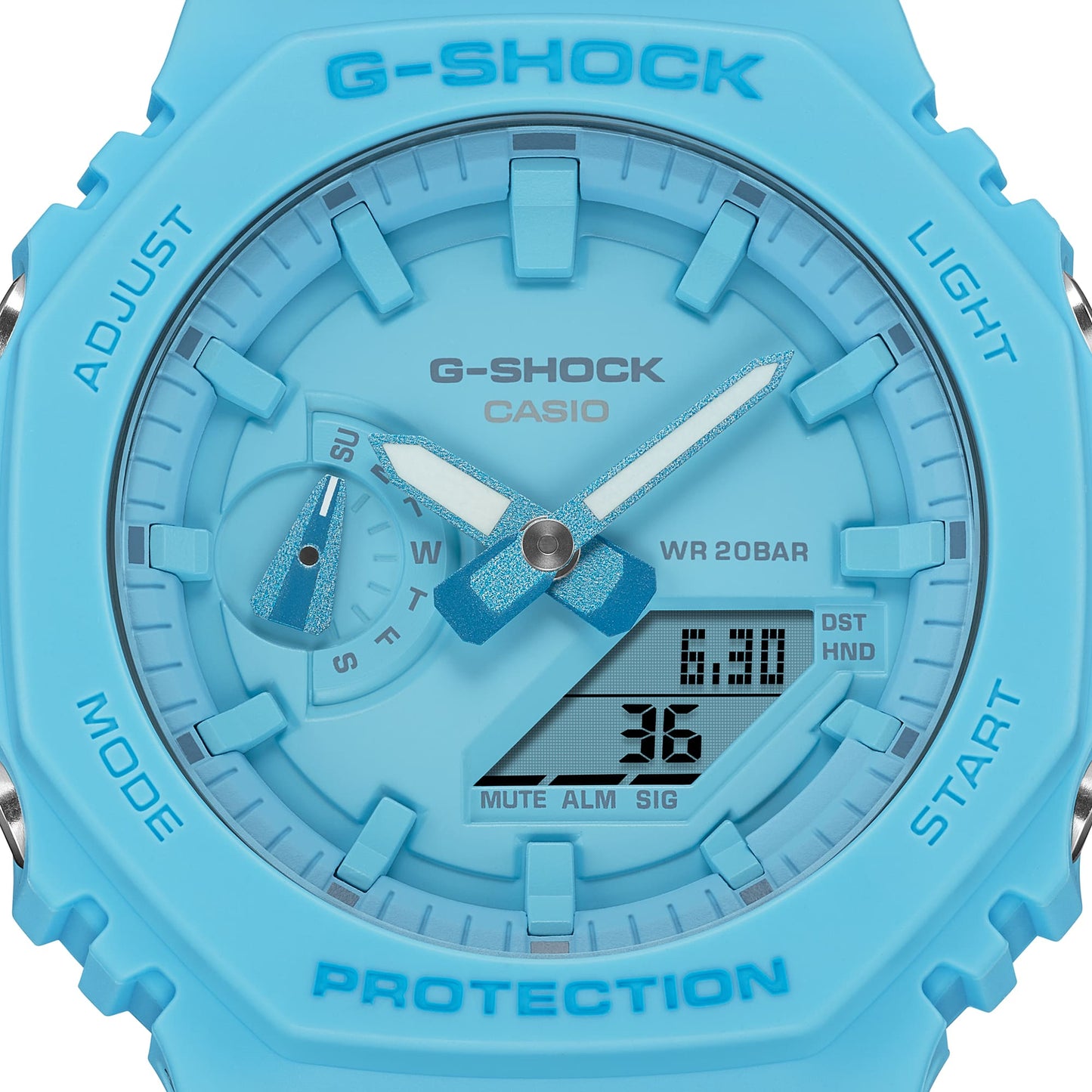 G-SHOCK ANALOG-DIGITAL MEN'S BLUE WATCH GA-2100-2A2 GA2100-2A2
