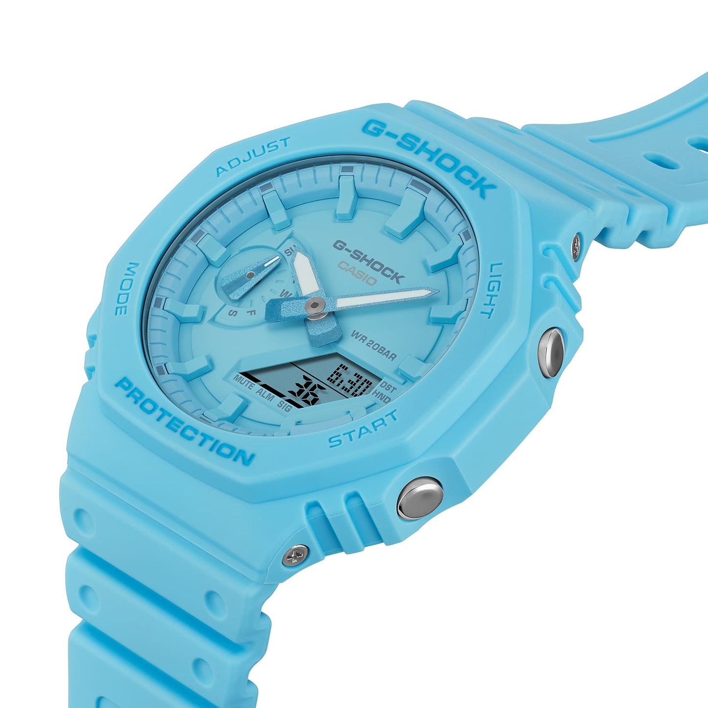 G-SHOCK ANALOG-DIGITAL MEN'S BLUE WATCH GA-2100-2A2 GA2100-2A2