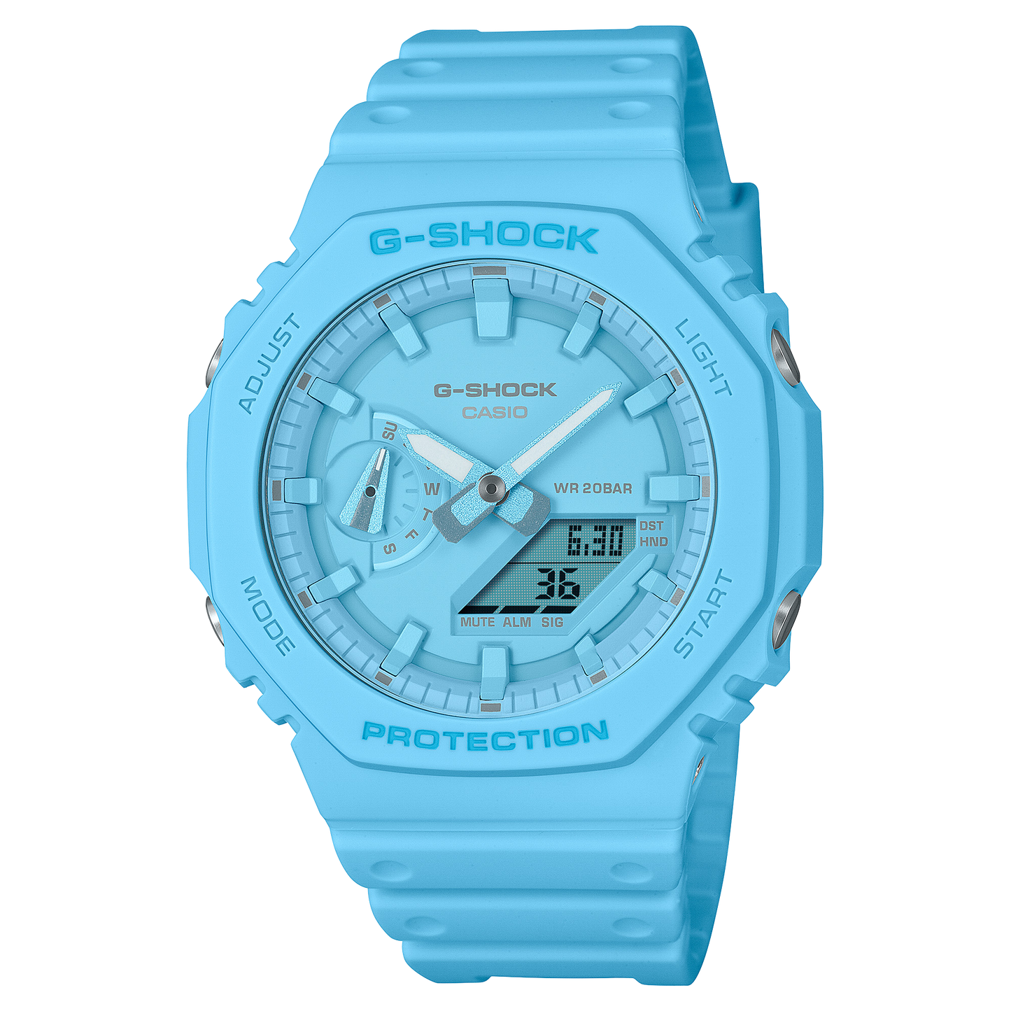 G-SHOCK ANALOG-DIGITAL MEN'S BLUE WATCH GA-2100-2A2 GA2100-2A2
