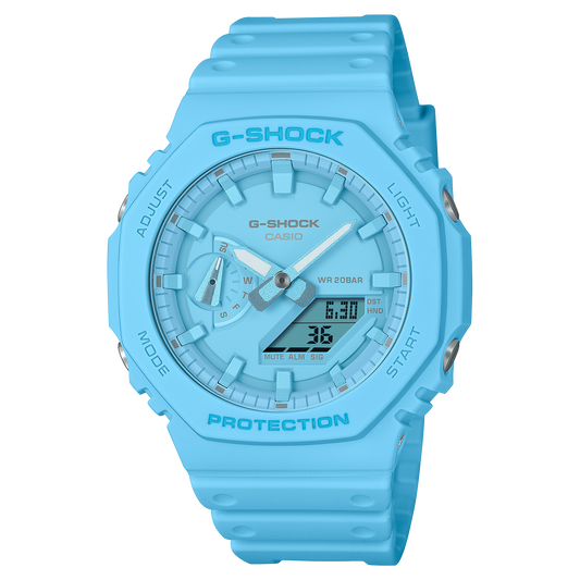 G-SHOCK ANALOG-DIGITAL MEN'S BLUE WATCH GA-2100-2A2 GA2100-2A2