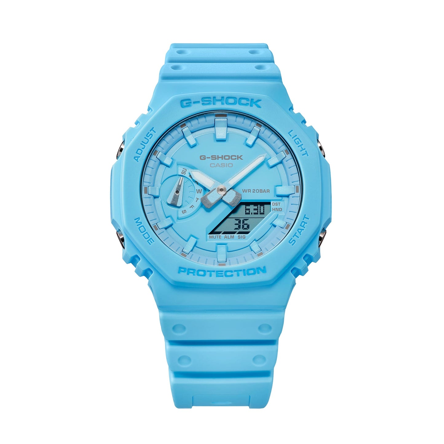 G-SHOCK ANALOG-DIGITAL MEN'S BLUE WATCH GA-2100-2A2 GA2100-2A2