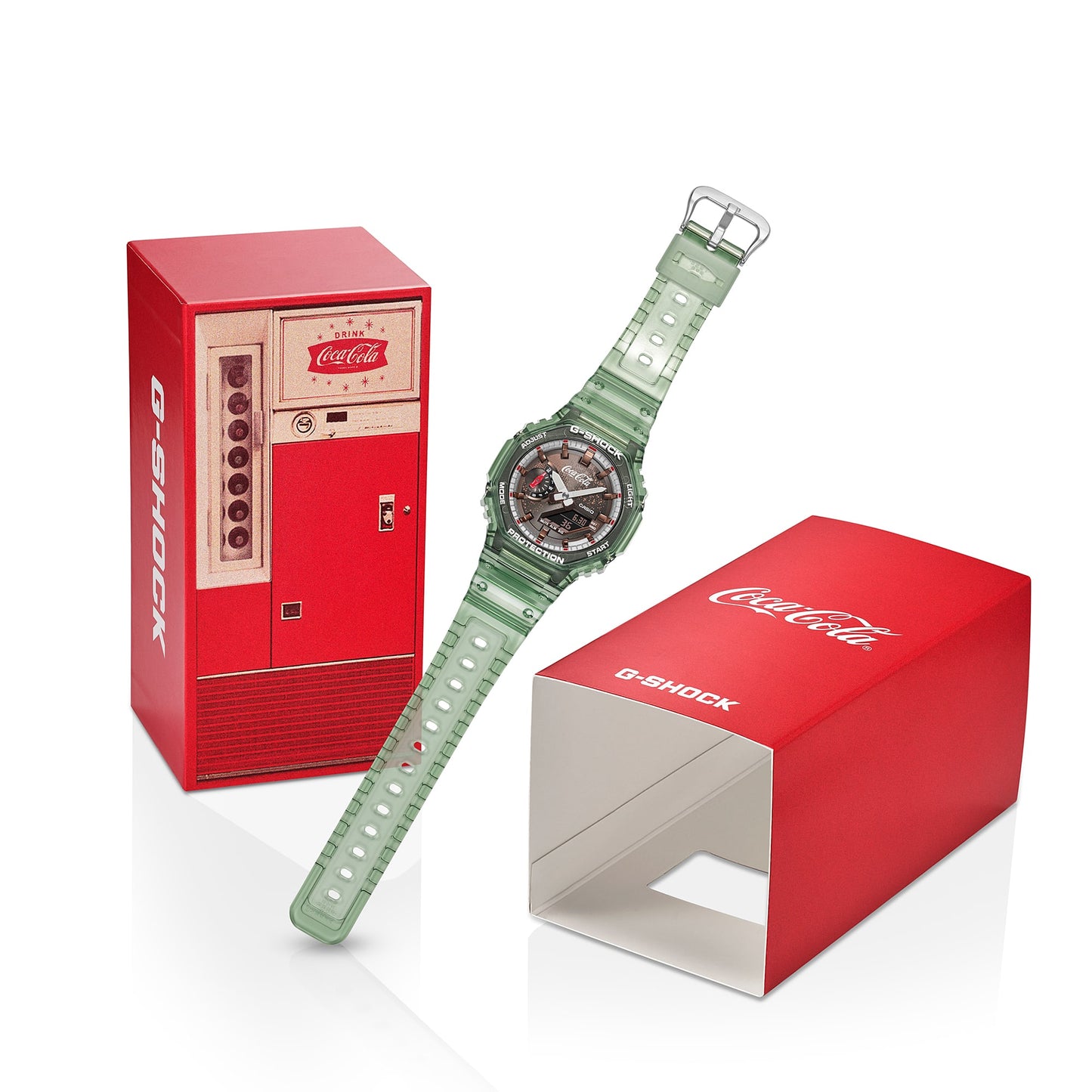 G-SHOCK Coca-Cola® collaboration model ANALOG-DIGITAL 2100 Series GA-2100CC-3A GA2100CC-3A