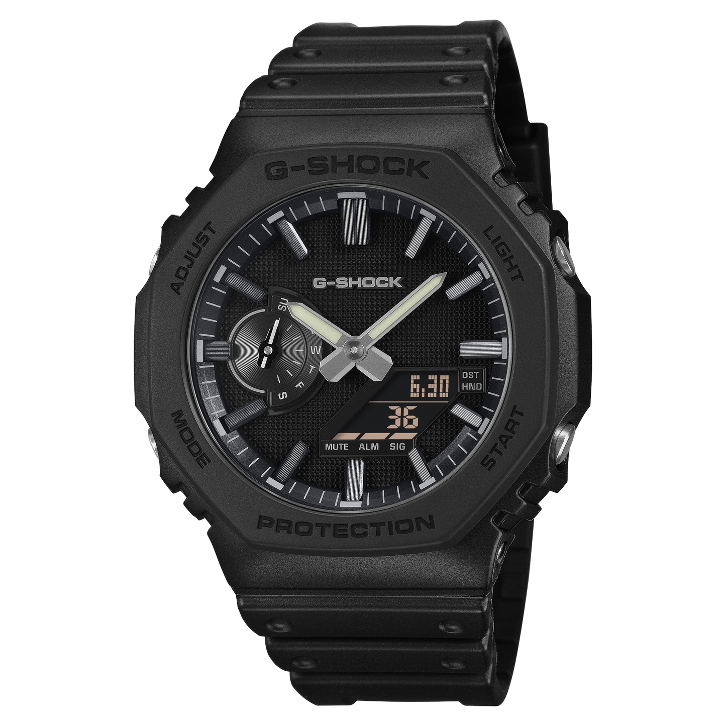 G-SHOCK LUXE BLACK ANALOG-DIGITAL 2100 Series GA-2100LXB-1A GA2100LXB-1A