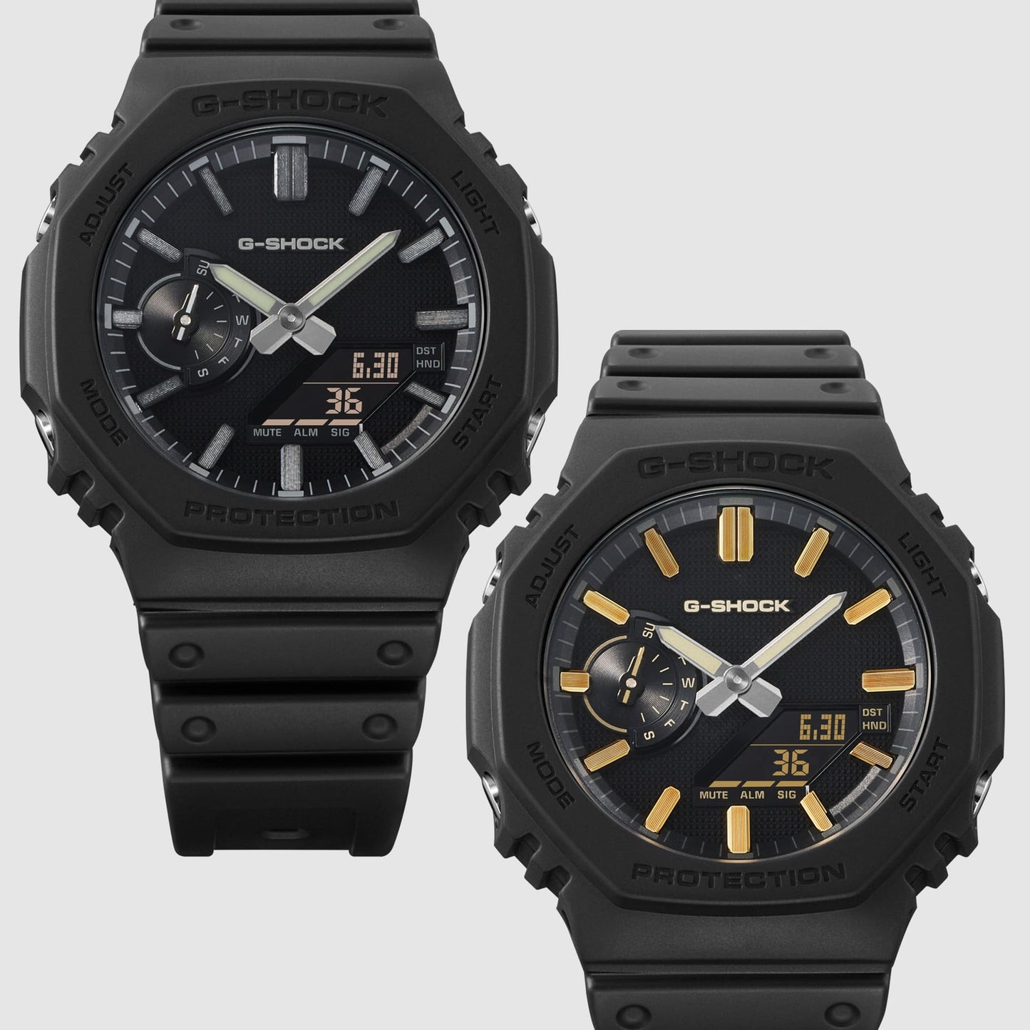 G-SHOCK LUXE BLACK ANALOG-DIGITAL 2100 Series GA-2100LXB-1A GA2100LXB-1A
