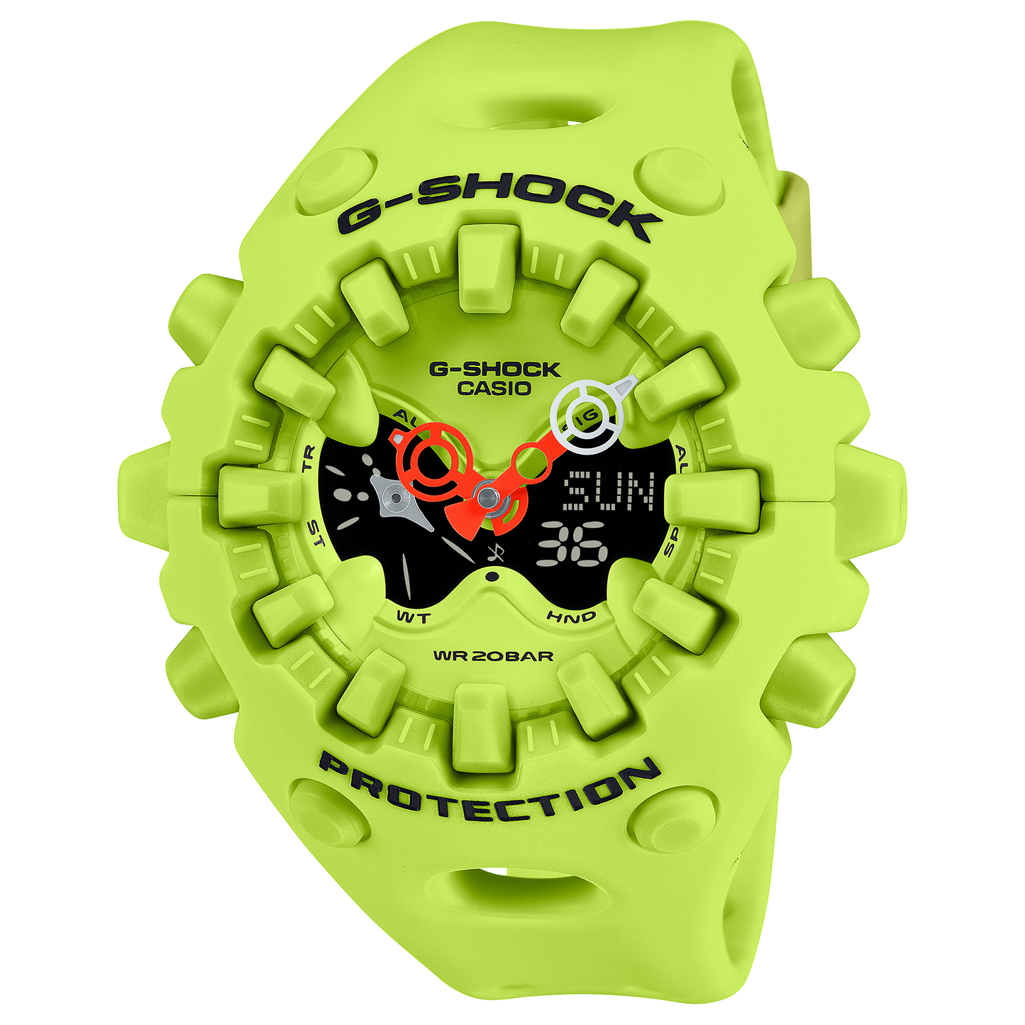 CASIO G-SHOCK ANALOG-DIGITAL Electric Yellow GAV01-9A GA-V01-9A