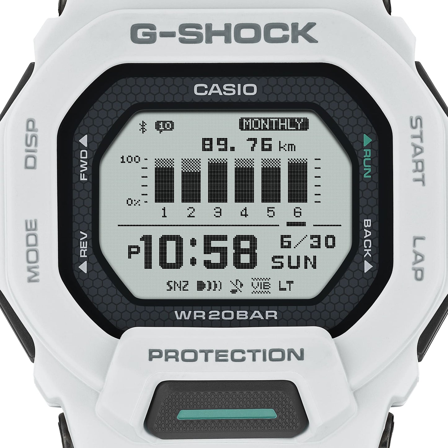CASIO G-SHOCK MOVE WATCH GBD200-7 GBD-200-7 WHITE