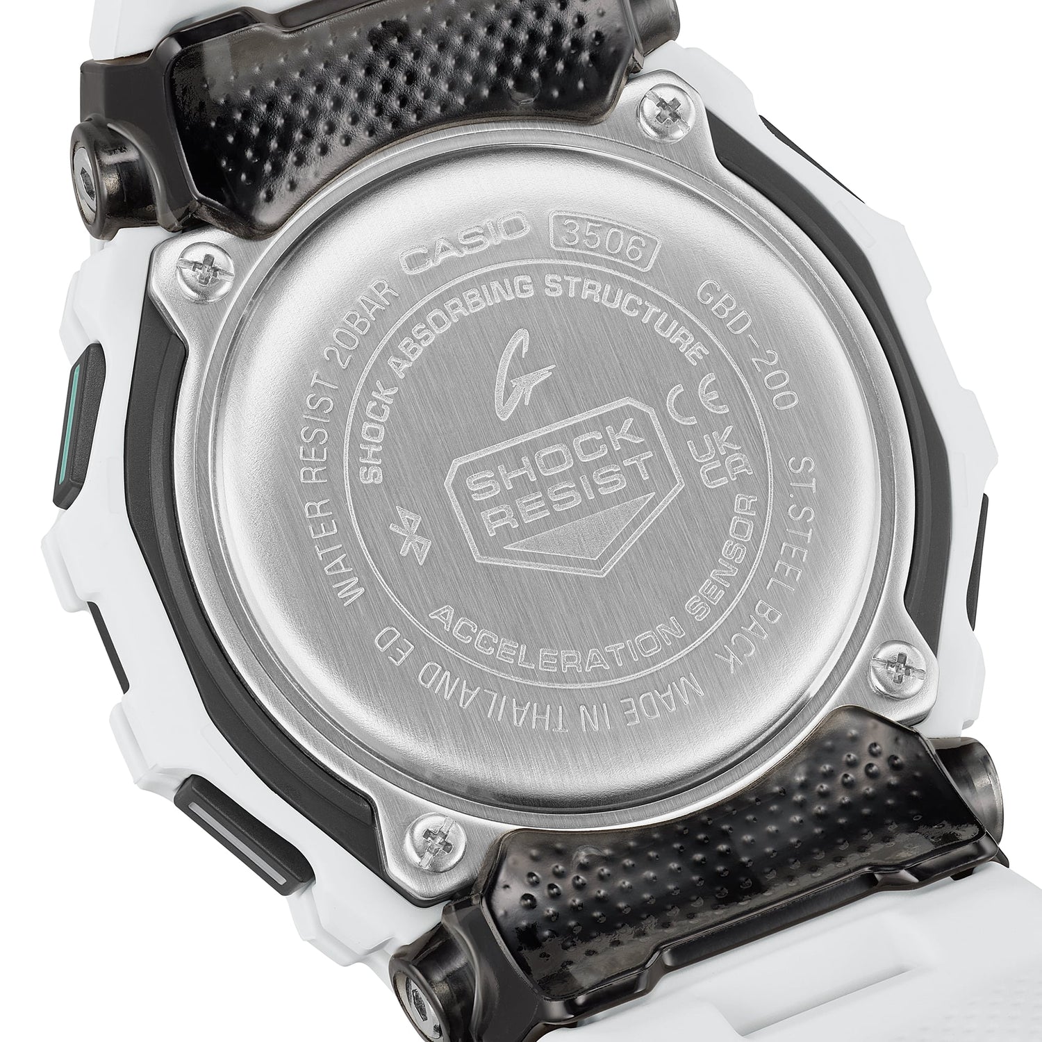 CASIO G-SHOCK MOVE WATCH GBD200-7 GBD-200-7 WHITE – Legacy Jewellery