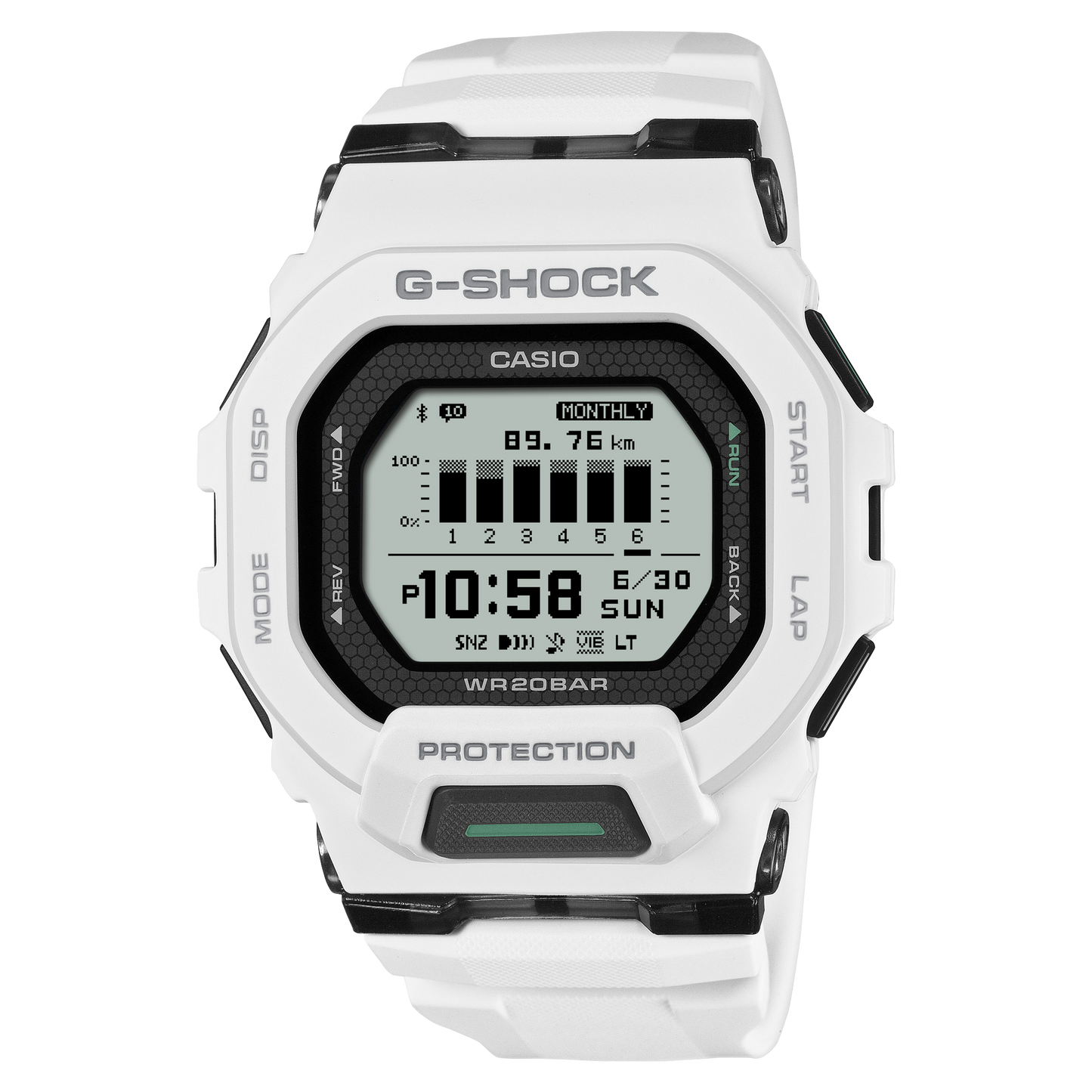 CASIO G-SHOCK MOVE WATCH GBD200-7 GBD-200-7 WHITE