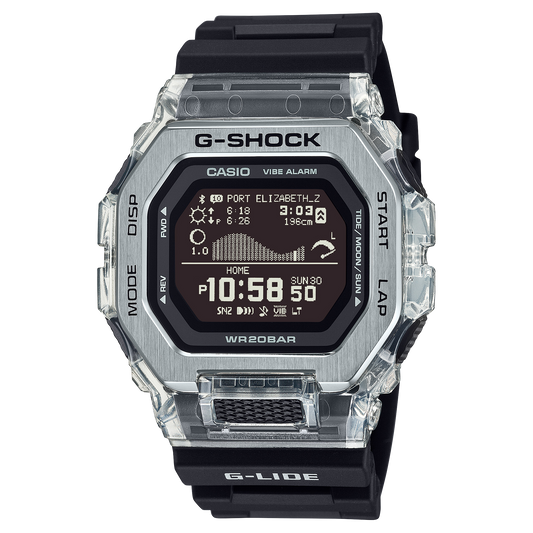 Casio G-Shock G-Lide GBX-100 Series Black Watch GBX-100S-1 GBX100S-1