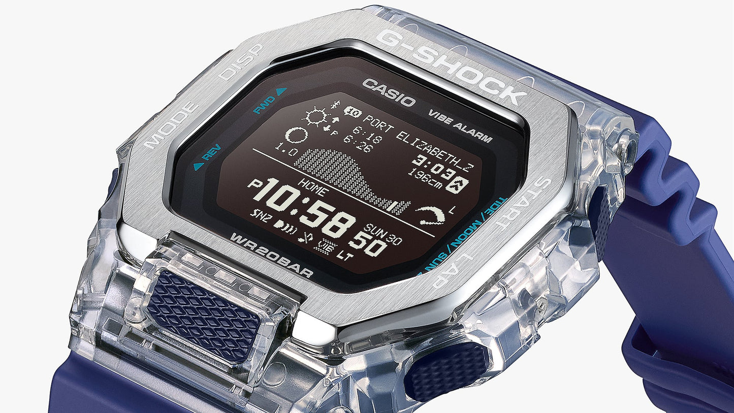 Casio G-Shock G-Lide GBX-100 Series Black Watch GBX-100S-1 GBX100S-1