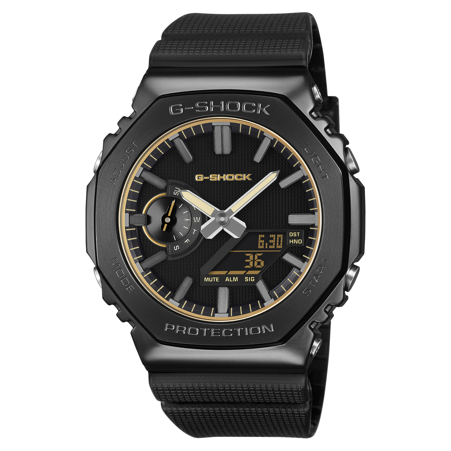 G-SHOCK LUXE BLACK ANALOG-DIGITAL 2100 Series GM-2100LXB-1A9 GM2100LXB1A9
