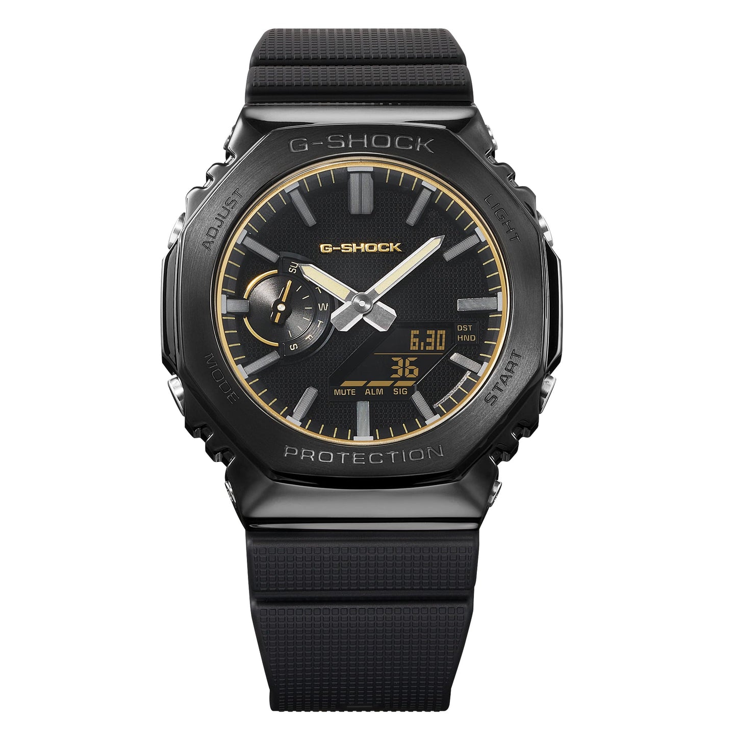 G-SHOCK LUXE BLACK ANALOG-DIGITAL 2100 Series GM-2100LXB-1A9 GM2100LXB1A9