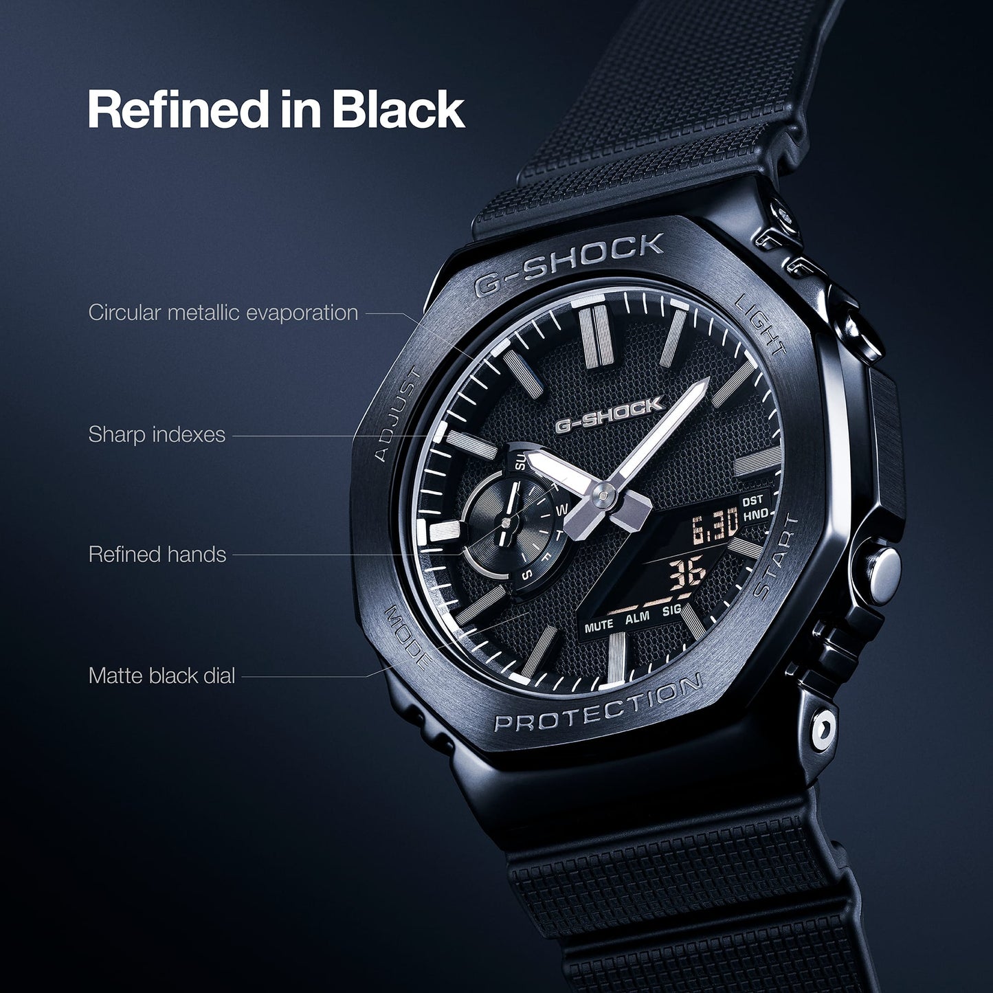 G-SHOCK LUXE BLACK G-STEEL 2100 Series GM-2100LXB-1A GM2100LXB-1A