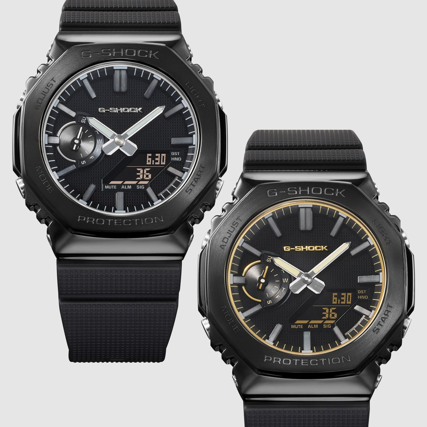 G-SHOCK LUXE BLACK ANALOG-DIGITAL 2100 Series GM-2100LXB-1A9 GM2100LXB1A9