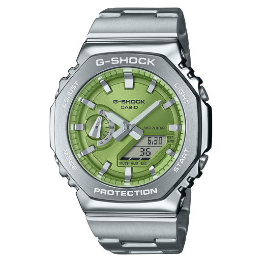 CASIO G-SHOCK G-STEEL Green Dial 2100 Series GM-2110D-3A GM2110D-3A