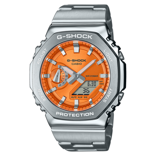 CASIO G-SHOCK G-STEEL Orange Dial 2100 Series GM-2110D-4A GM2110D-4A