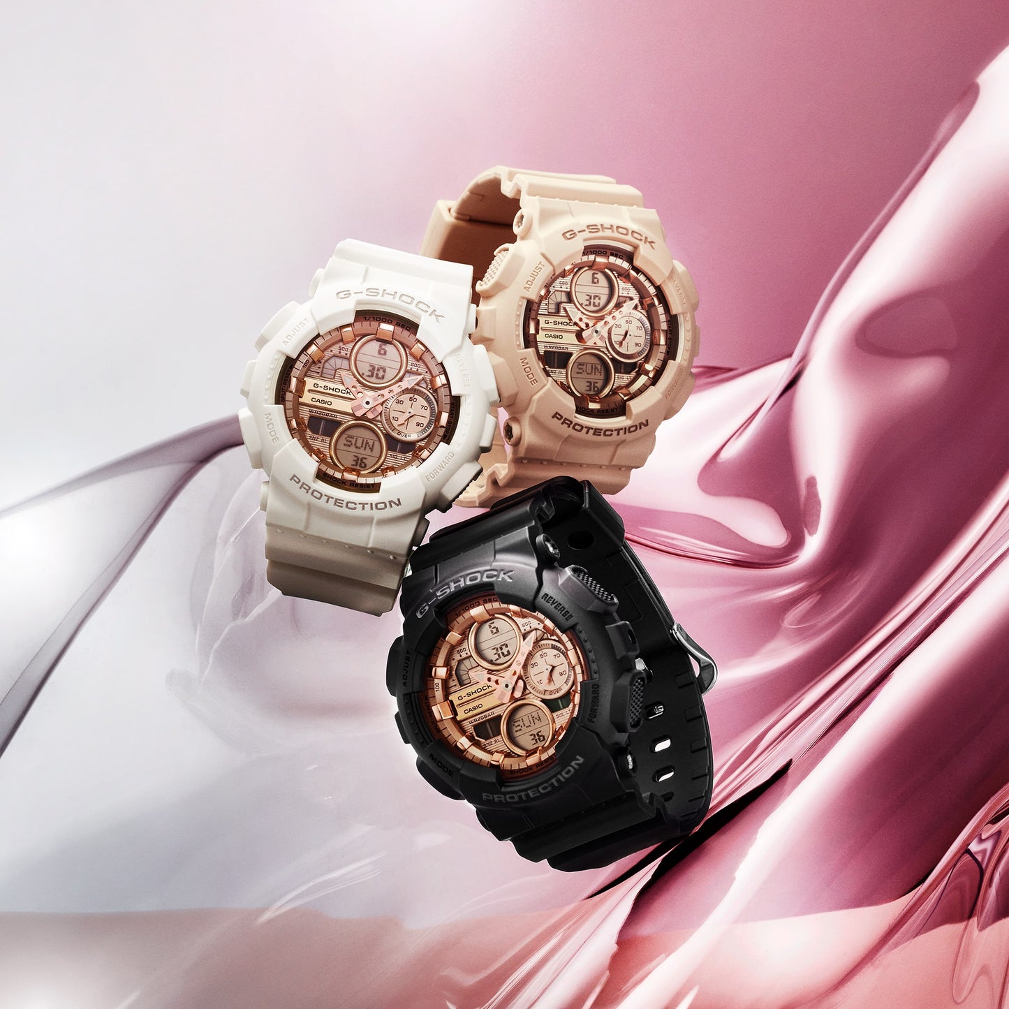 CASIO G-SHOCK ANALOG-DIGITAL WOMEN GMA-S140PG-7A GMAS140PG-7A