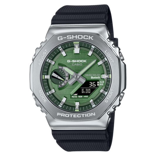 G-SHOCK GBM2100-1A3  METAL MEN'S WATCH GREEN DIAL GBM2100A-1A3