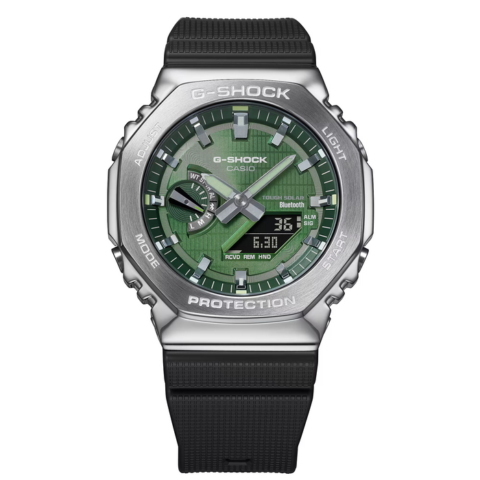 G-SHOCK GBM2100-1A3  METAL MEN'S WATCH GREEN DIAL GBM2100A-1A3