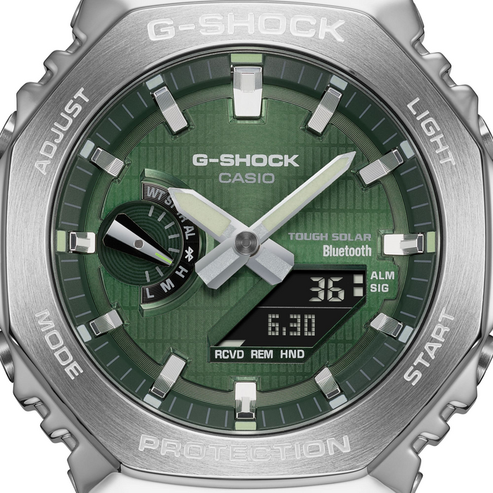 G-SHOCK GBM2100-1A3  METAL MEN'S WATCH GREEN DIAL GBM2100A-1A3